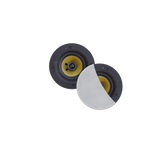RUMBA SPEAKERSET, 45W (0,5" TWEETER), WIT, ROND 120 MM, DIEPTE 55 MM, RANDLOOS, IPX4